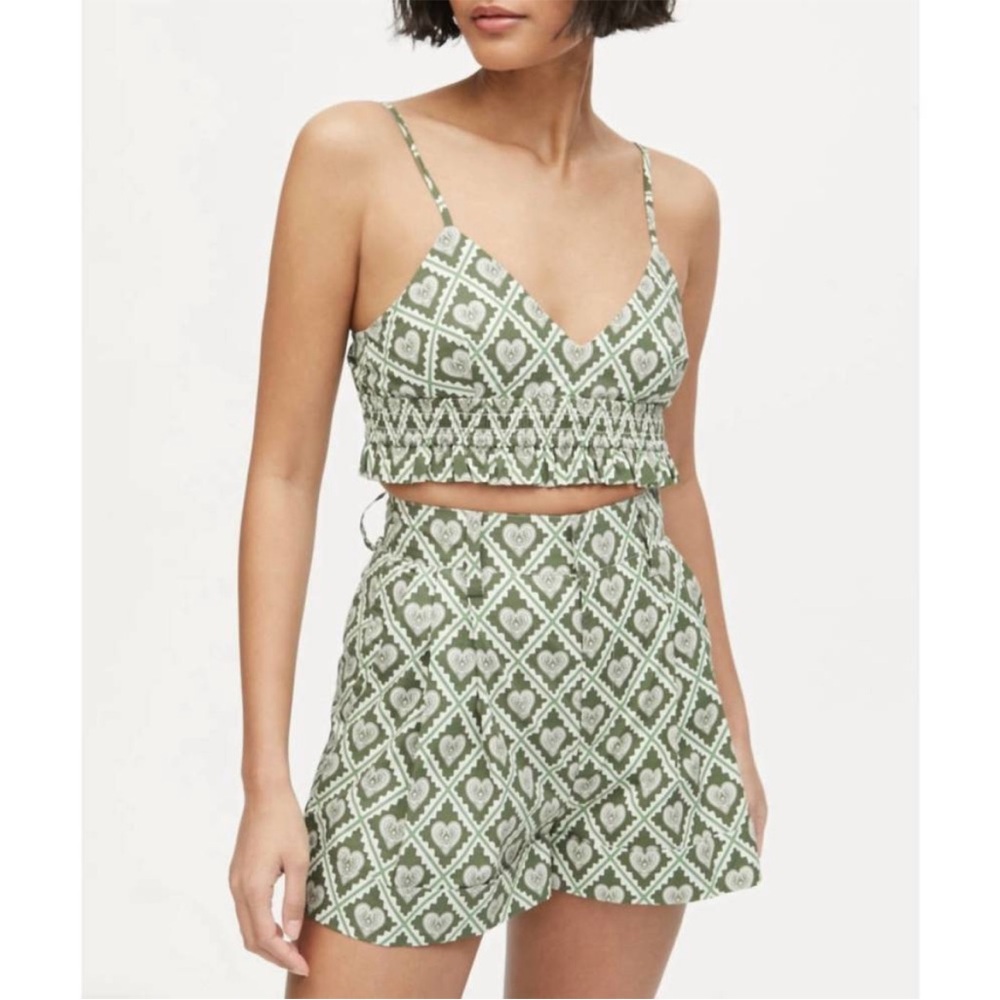 NWT RHODE Sadie Top in Love Lockdown Chive